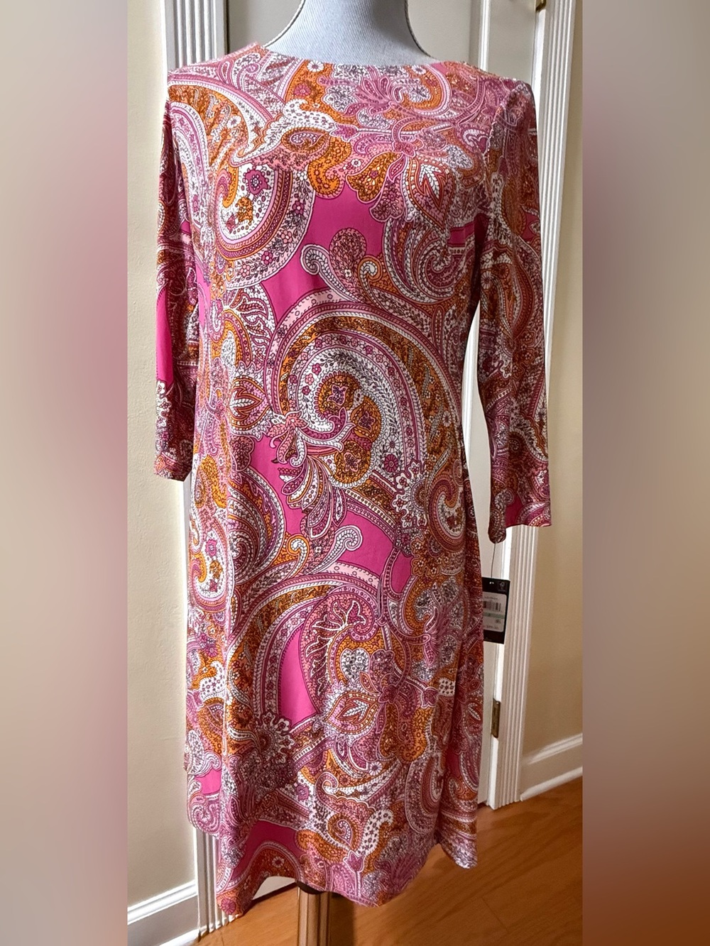 Tommy Hilfiger Paisley Dress Size 8 NWT